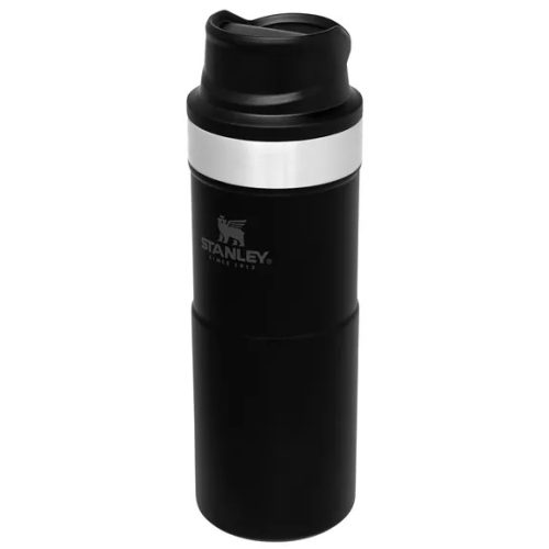 STANLEY CLASSIC TRIGGER-ACTION TRAVEL MUG TERMO BÖGRE, 0,35, FEKETE